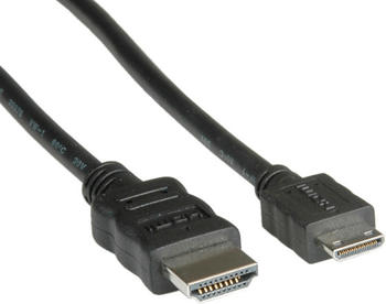 Roline HDMI High Speed Kabel, Ethernet, HDMI-St/Mini-HDMI-St (0,8m)