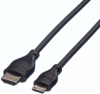 Roline HDMI High Speed Kabel, Ethernet, HDMI-St/Mini-HDMI-St (2,0m)