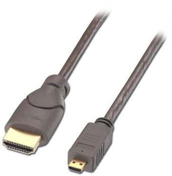 Lindy 41350 High-Speed-HDMI-Kabel, Typ A/D (Micro) (0,5m)