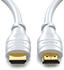 deleyCON HDMI-Kabel mit Ethernet Weiß 10,0m