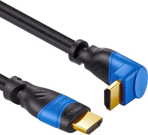 deleyCON HDMI 90 Grad Winkel Kabel 1m