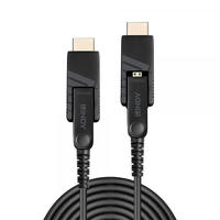 LINDY 100m Fibre Optic Hybrid Micro-HDMI 18G Kabel mit abnehmbaren HDMI- &