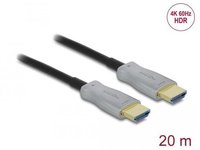 equip 119413, equip HDMI HS Ethernet 2.0 D-A DAOC 4K/60Hz 20.00m schwarz (20 m)