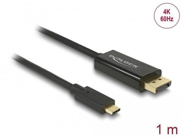 DeLock USB Type-C - HDMI 4K/60Hz 1m