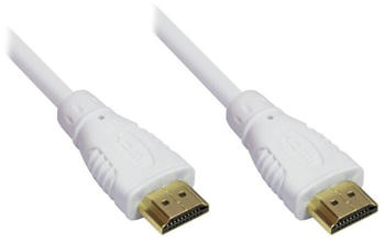Good Connections High Speed HDMI Kabel mit Ethernet 4514-007W 0,75m weiß