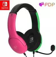 Slu?alke Pdp Lvl40 Chat Stereo Headset Za Nintendo Switch Roza Zelene Barve