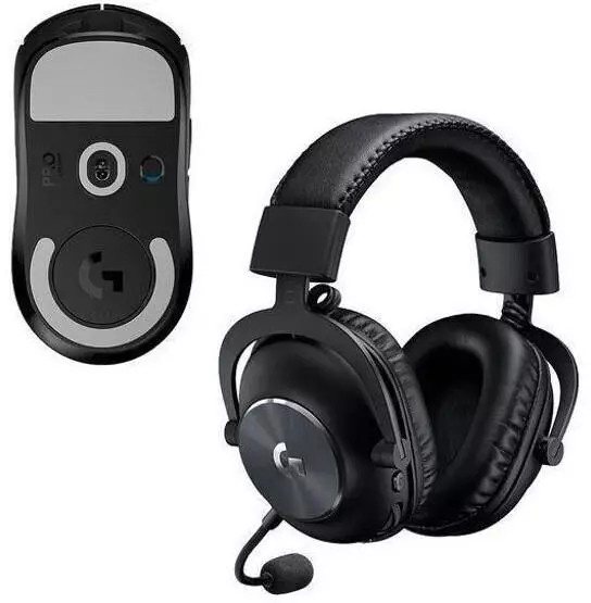 Logitech G Pro X Lightspeed Gaming Headset Black + Pro X Superlight ...
