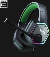 EKSA E1000 USB PC Gaming Headset mit Mikrofon, Gamer Headset mit Bass Surround Sound,