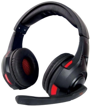Esperanza mit Stryker-Mikrofon für Gaming (Kabelgebunden), Gaming Headset, Schwarz, Rot