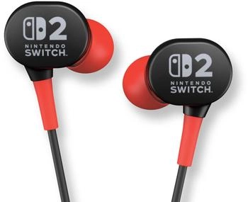 PowerA Nintendo Switch 2 Wired Earbuds Black