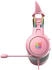 Onikuma Gaming headphones X15Pro Pink Cat's Ears (Kabelgebunden), Gaming Headset, Pink