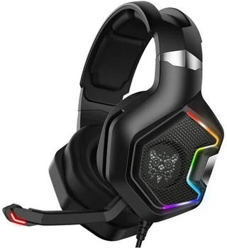 Onikuma Słuchawki gamingowe K10 PRO RGB czarne (przewodowe) (Kabelgebunden), Gaming Headset, Schwarz