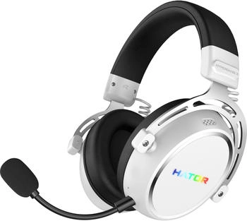 Hator Hypergang 3 Wireless (Kabellos), Gaming Headset, Weiss