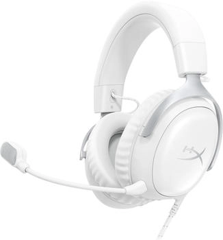 HyperX Cloud III Gaming Headset (White) (Kabelgebunden), Gaming Headset, Weiss