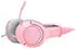 Onikuma K9 RGB-Gaming-Kopfhörer Pink (Kabelgebunden), Gaming Headset, Pink
