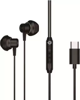 Conceptronic Ohrh&ouml;rer Headset USB-C/Mikro/Ergono./+ 1.20m sw (ANC, Kabelgebunden), Kopfh&ouml;rer, Schwarz