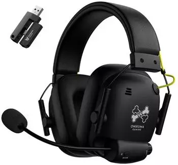 Onikuma GT888 Gaming-Kopfhörer, kabellos, schwarz (H-6576)
