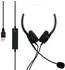 Cadorabo USB-Headset mit Noise-Cancelling-Mikrofon, schwarz (DE-149496)