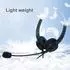Cadorabo USB-Headset mit Noise-Cancelling-Mikrofon, schwarz (DE-149496)