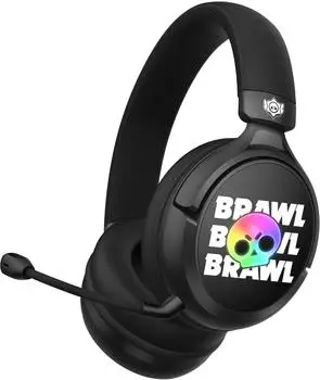 Subsonic Brawl Stars kabelloses Gaming-Headset LED, abnehmbares Mikrofon, schwarz