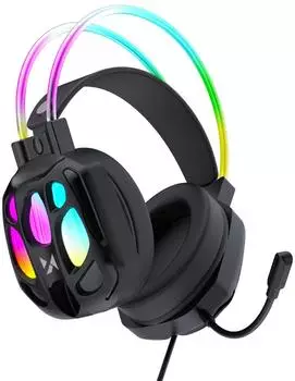 Wozinsky WSG-1118 Wired Gaming Headphones with Microphone and RGB Backlight - Black
