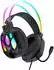 Wozinsky WSG-1118 Wired Gaming Headphones with Microphone and RGB Backlight - Black