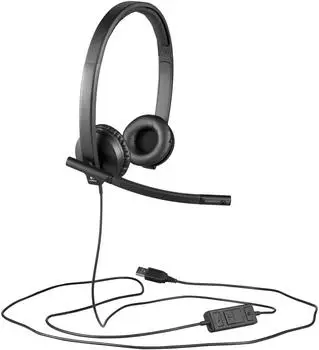 Logitech USB Headset H570e Kopfhörer Verkabelt Kopfband Büro/Callcenter Schwarz