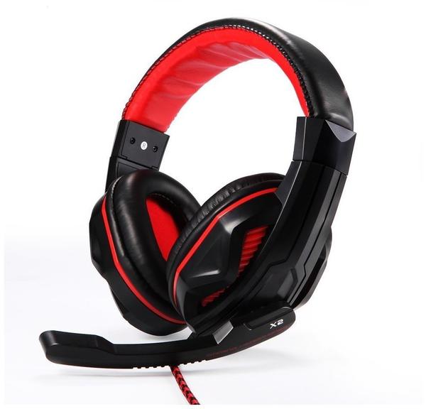 EasyAcc Gaming Headset schwarz/rot
