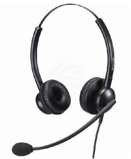 Cablematic com Einfache Headset mit GN Netcom QD Modell KG26 kompatibel - Cablematic