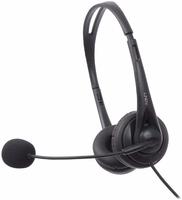 LINDY On Ear Headset kabelgebunden Stereo Schwarz Lautst&auml;rkeregelung,