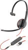 poly 209746-201, Poly Blackwire 3200 Series C3215 Mono Headset On-Ear USB-A, 3,5 mm