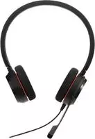 Jabra Evolve 20 MS Duo USB (&Uuml;berkopfb&uuml;gel), USB Anschluss mit Mute-Taste und