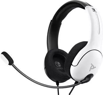 PDP Nintendo Switch LVL40 Wired Stereo Gaming Headset Black/White