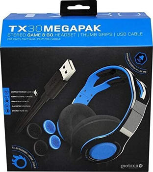 Gioteck TX-30 blau MegaPak für PS4/PS4 Slim/PS4 Pro/Mobile