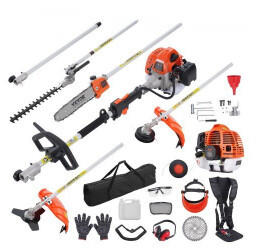 VEVOR 6-in-1 Heckentrimmer Benzin-Heckenschere 43CC Langstielheckenschere 1,15L