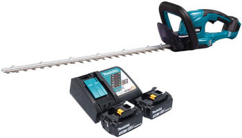 Makita DUH 607 RF2 Akku Heckenschere 18 V 60 cm + 2x Akku 3,0 Ah + Ladeger&auml;t
