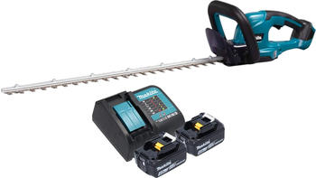 Makita DUH 607 SM2 Akku Heckenschere 18 V 60 cm + 2x Akku 4,0 Ah + Ladeger&auml;t