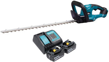 Makita DUH 607 ST2 Akku Heckenschere 18 V 60 cm + 2x Akku 5,0 Ah + Ladeger&auml;t