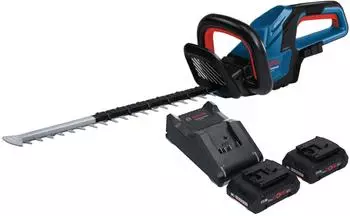 Bosch GHE 18V-50 Professional Akku Heckenschere 18 V 50 cm Brushless + 2x ProCORE Akku 4,0 Ah + Ladegerät