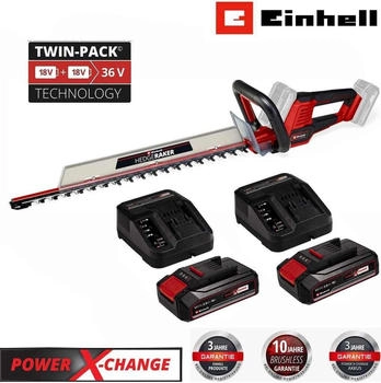 Einhell Heckenschere GE-CH 36/61 Li- 36V, mit 2 x Akku 2.5 Ah &acute;2 x Ladeg&auml;rt 36 V