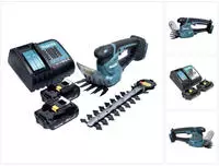 Makita DUM 111 RAX Akku Grasschere Strauchschere 18 V + 2x Akku 2,0 Ah + Ladeger&auml;t