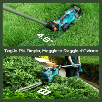 Seesii 4 in 1 Akku Teleskop Heckenschere – Seesii 4 in 1 Akku Teleskop Heckenschere mit Doppel-Akku-System für vielseitige Gartenarbeiten