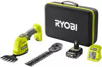 RYOBI 5133005768, RYOBI Akku-Gras-& Strauchschere ONE+ 18 V, inkl Tasche mit 1x 2,0