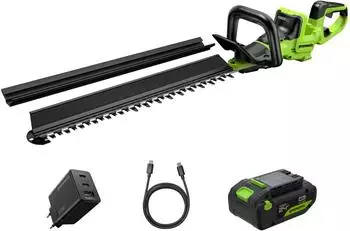 Greenworks HT6602RA2 66 cm + Akku 4,0Ah + Ladegerät