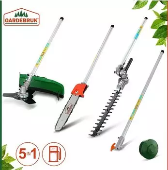 Monzana 5-in-1 Garten-Multiwerkzeug 3 PS – Verschiedene Aufsätze für jede Aufgabe