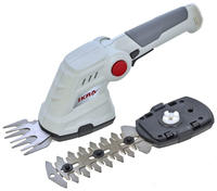 Ikra Akku Gras- und Strauchschere IGBS 3.6 USB, inkl. Ladeger&auml;t - Wei&szlig;