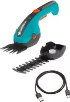 GARDENA 09885-20 Classic Akku Grasschere, Strauchschere Li-Ion