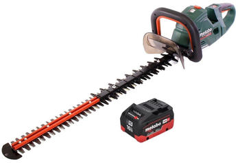 Metabo HS 18 LTX BL 65 Akku Heckenschere 18 V 60 cm Brushless + 1x Akku 10,0 Ah - ohne Ladeger&auml;t