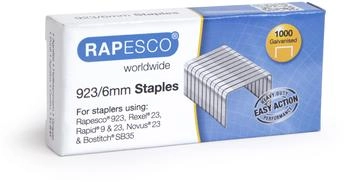Rapesco Heftklammern 923/6 mm, Typ 23, verzinkt, 1000 Stück (1235)