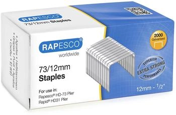 Rapesco Verzinkte Heftklammern 73/12mm, 2000 Stück (1261)